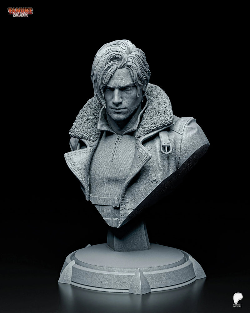 Leon Resin Statue & Bust - Bust view 5