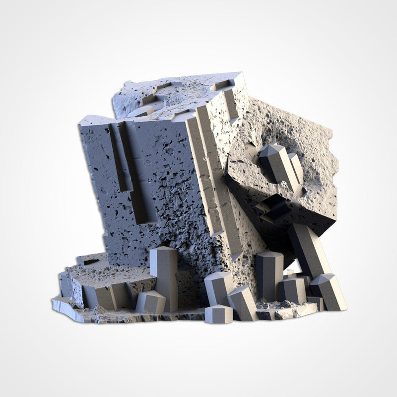 Basalt Crystals 3D printed terrain view 5