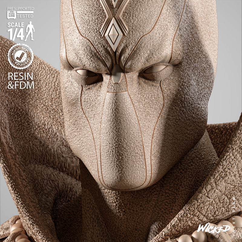 Black Panther Portrait Bust resin bust kit view 5