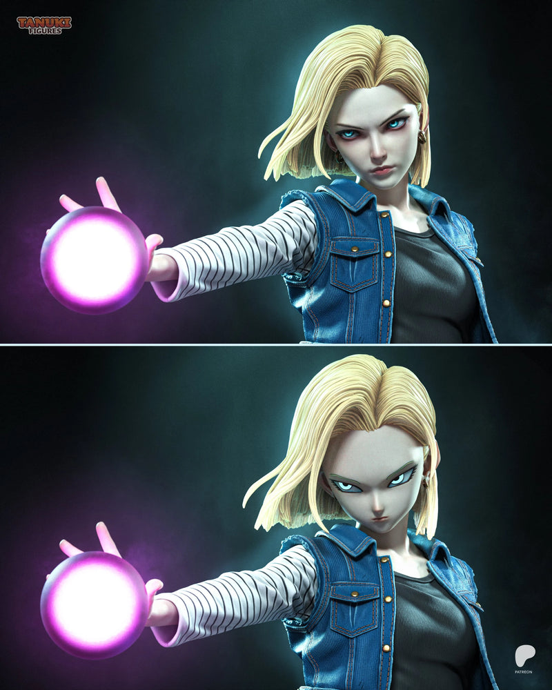 Android 18 Resin Statue & Bust - Full Size view 5