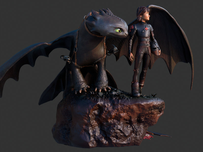 Toothlesshiccup Statue - 1/9 Scale