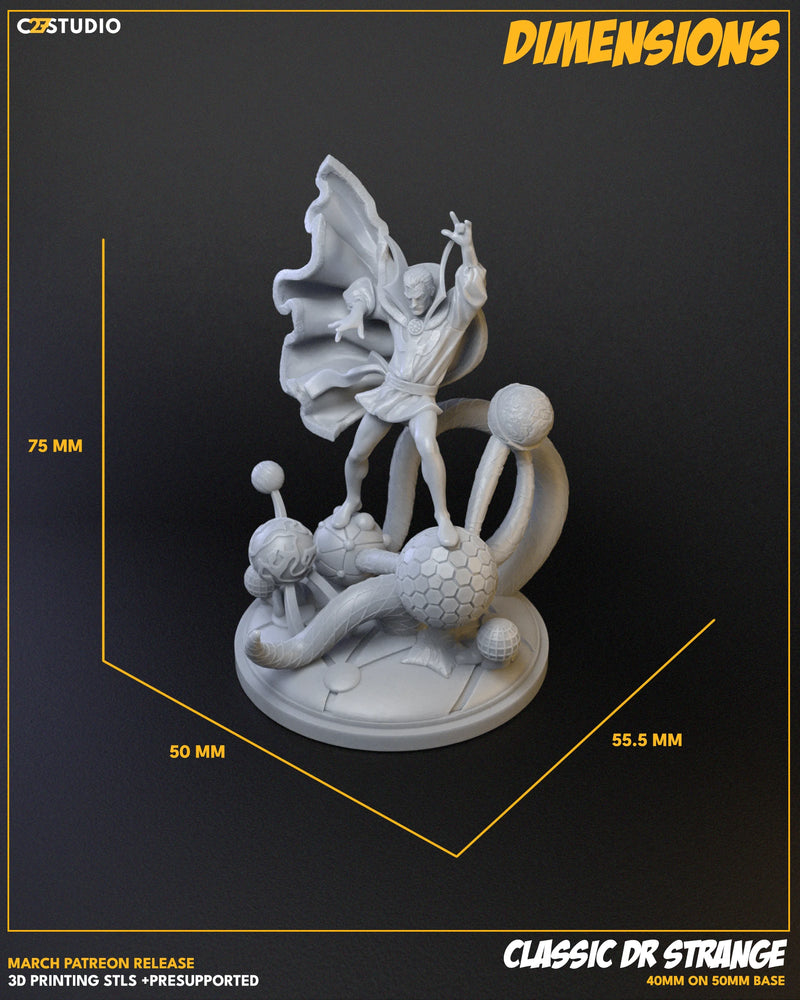 Dr. Strange (Classic) Marvel MCP-compatible resin miniature by C27 Studios - product image 5