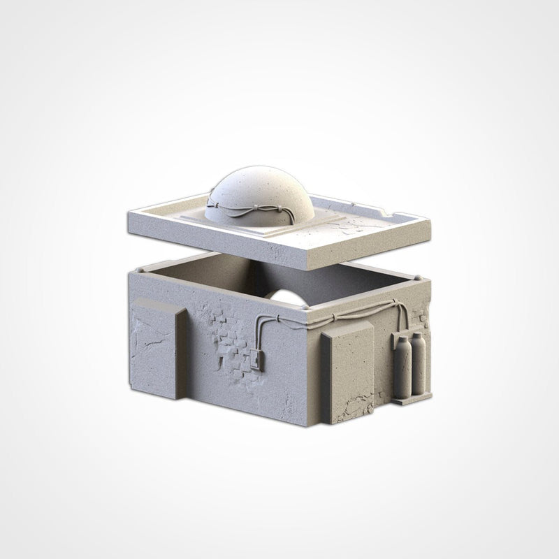 Desert Buildings 3D printed terrain view 5