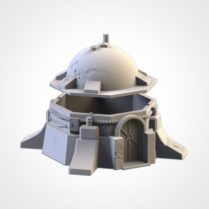 Desert Buildings 02 3D printed terrain view 5