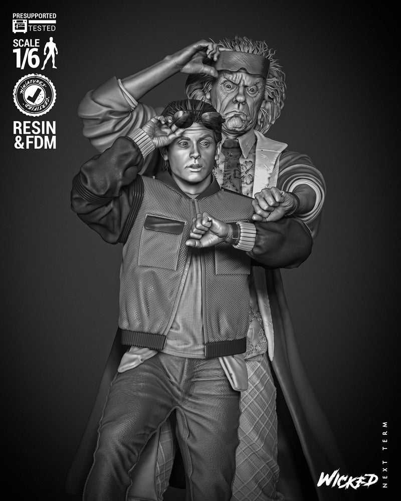 Back To The Future Diorama resin diorama kit view 5