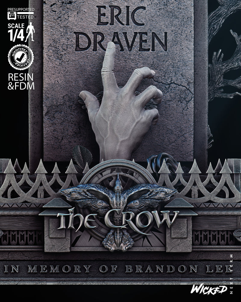 Crow Tomb Bust resin bust kit view 5