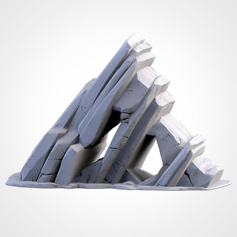 Ice Mountains 3D printed terrain view 5