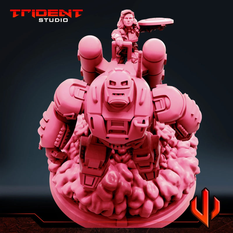 Captain Carter And HYDRA Stomper Marvel MCP-compatible 40mm resin proxy miniature by Trident Miniatures - product image 5