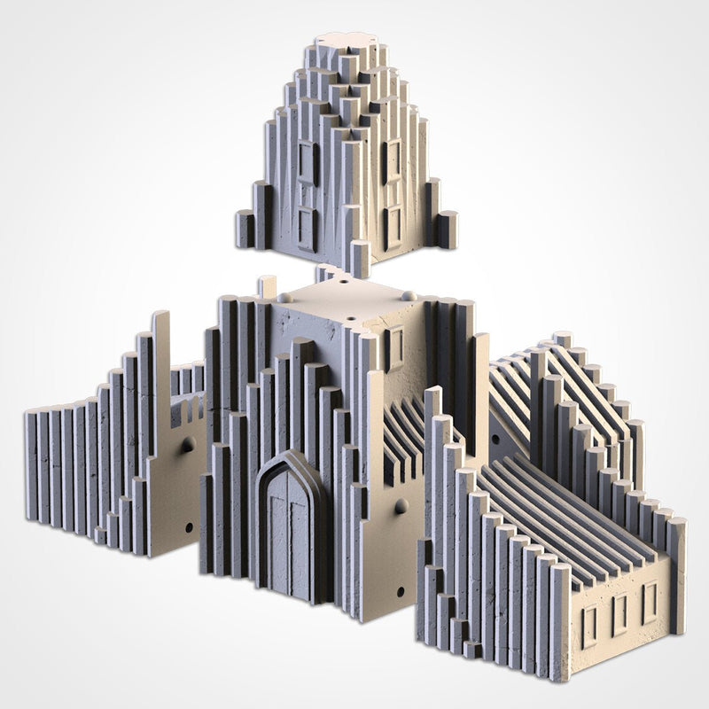 Cult Buildings 3D printed terrain view 5