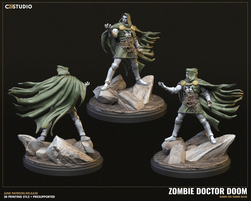 Zombie Doom Marvel MCP-compatible resin miniature by C27 Studios - product image 5
