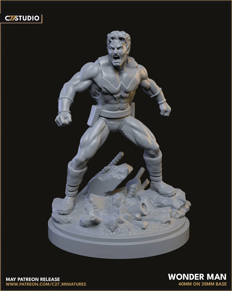 Wonder Man Marvel MCP-compatible resin miniature by C27 Studios - product image 5