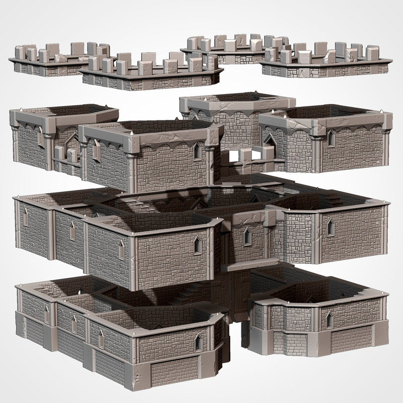 Castle / Stronghold 3D printed terrain view 5