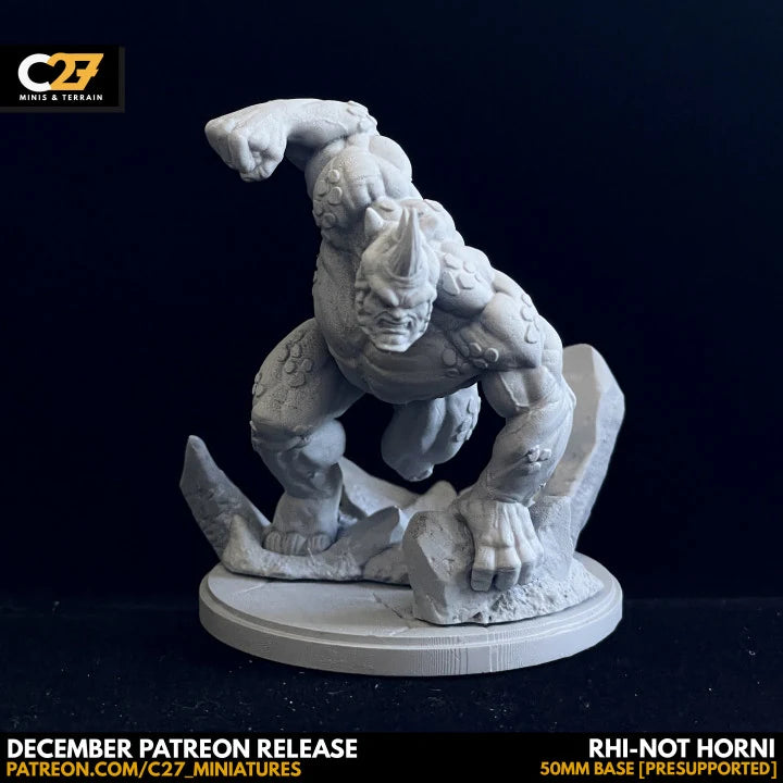 Rhino Marvel MCP-compatible resin miniature by C27 Studios - product image 5