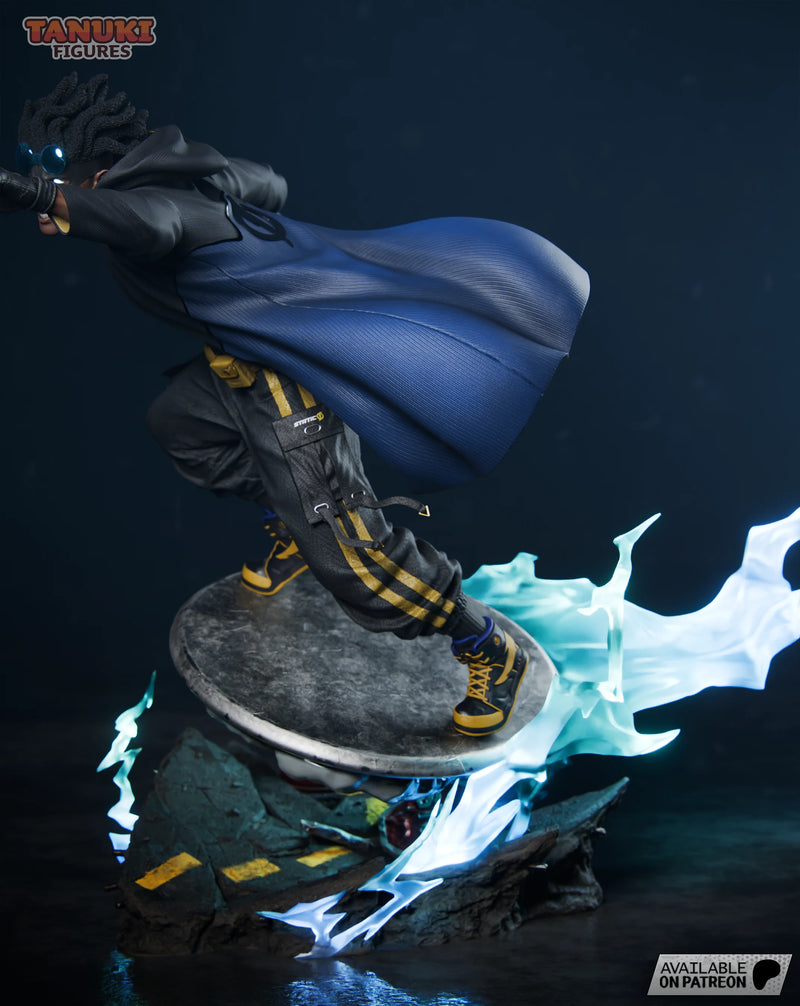 Static Shock Resin Statue & Bust - Full Size view 5