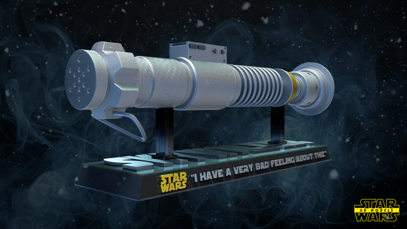 Luke Lightsaber Sculpture