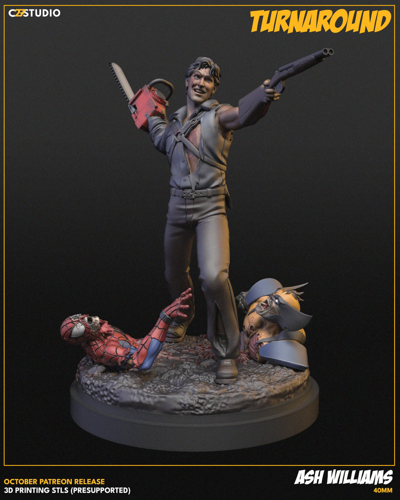 Ash Williams - Evil Dead MCP-Compatible Resin Miniature Evil Dead MCP-compatible resin miniature by C27 Studios - product image 5