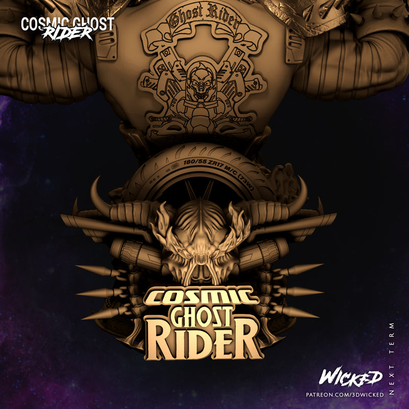 Cosmic Ghost Rider Bust resin bust kit view 5