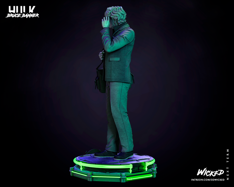Bruce Banner Sculpture resin statue kit view 5
