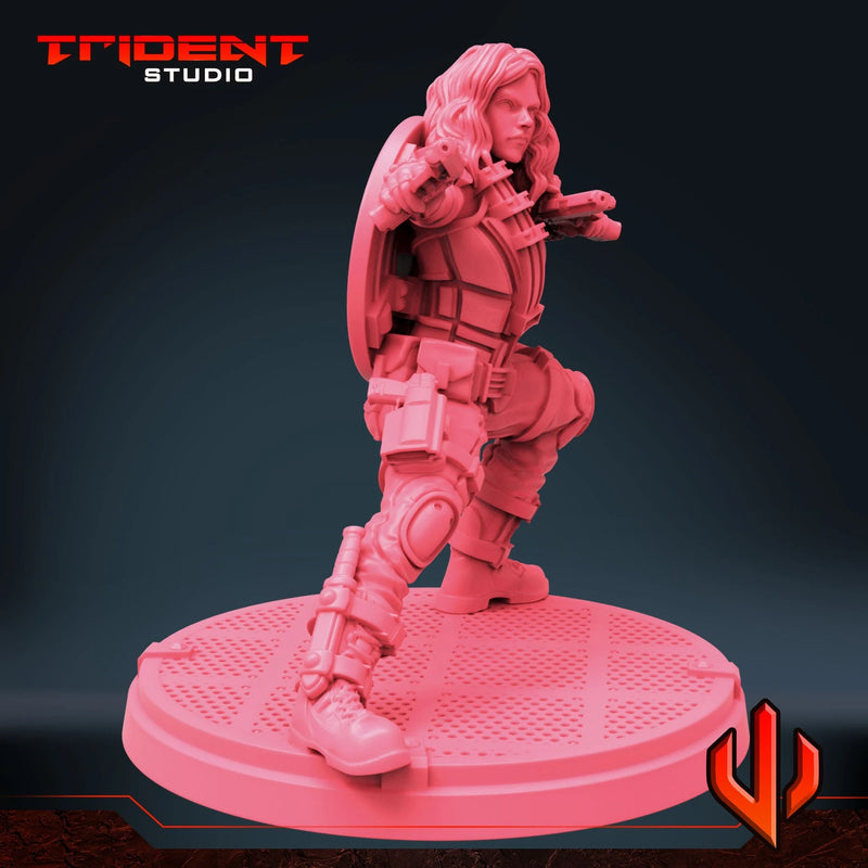 Black Widow Multiverse - Sculpt C Marvel MCP-compatible 40mm resin proxy miniature by Trident Miniatures - product image 6