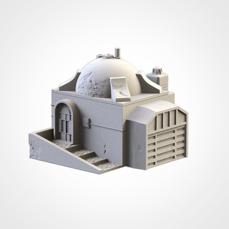 Desert Buildings 3D printed terrain view 6