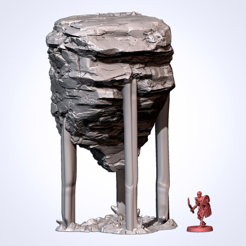 Floating Rocks 3D printed terrain view 6