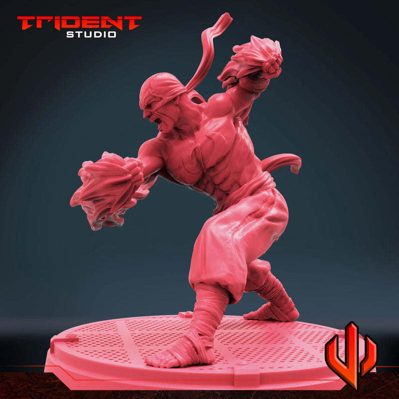 Iron Fist - Sculpt A Marvel MCP-compatible 40mm resin proxy miniature by Trident Miniatures - product image 6