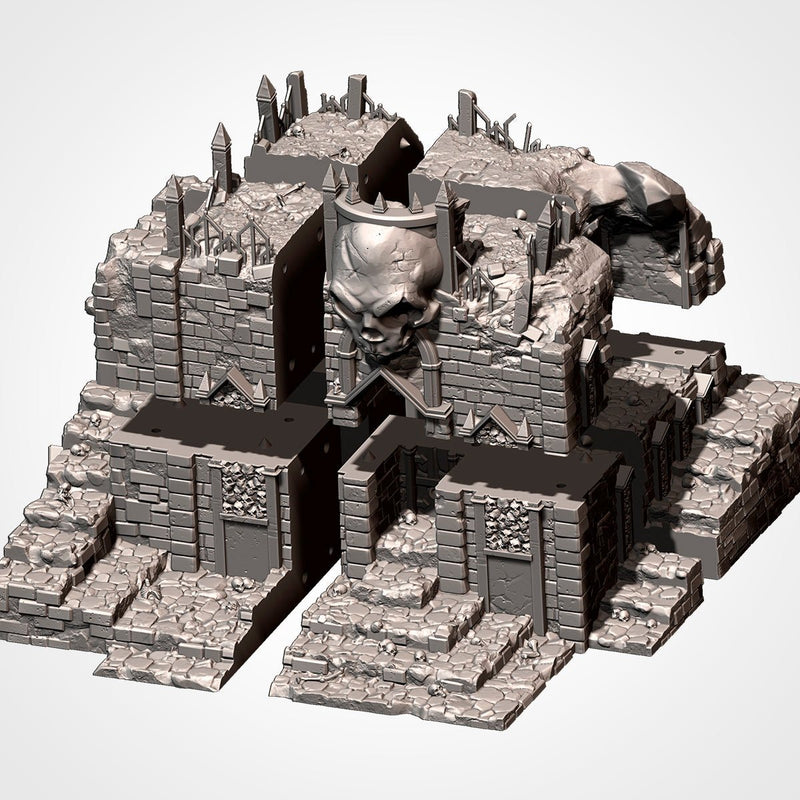 Cursed Mausoleum 3D printed terrain view 6