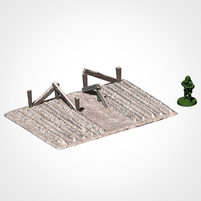 Crops 3D printed terrain view 6