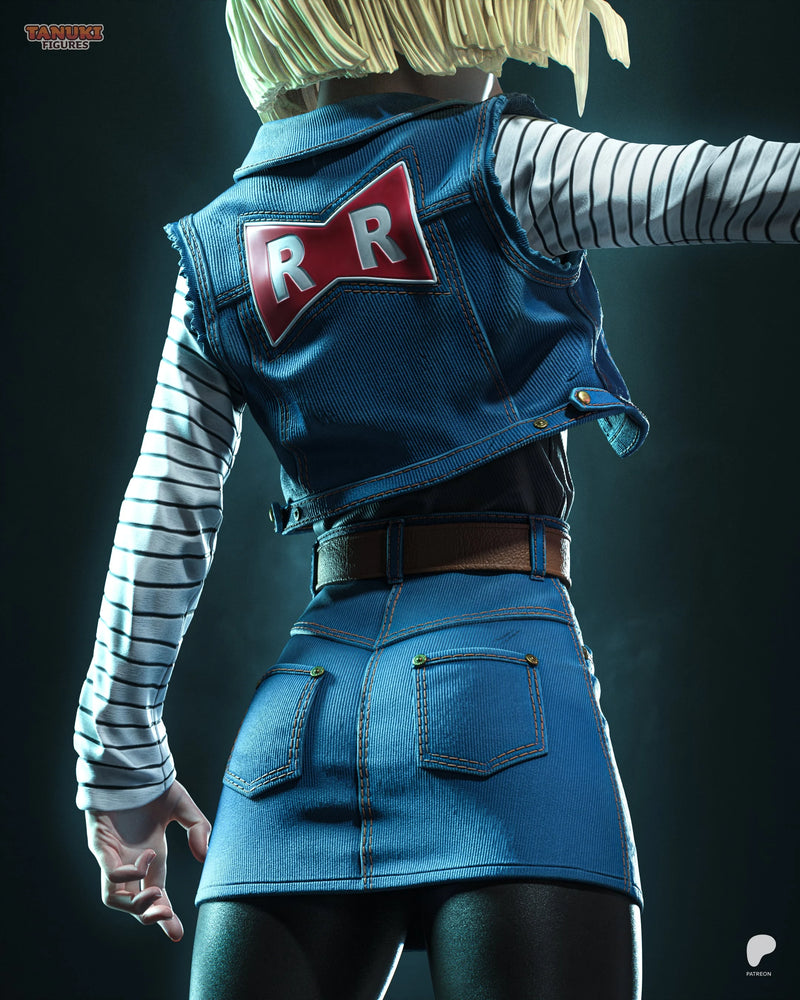 Android 18 Resin Statue & Bust - Full Size view 6