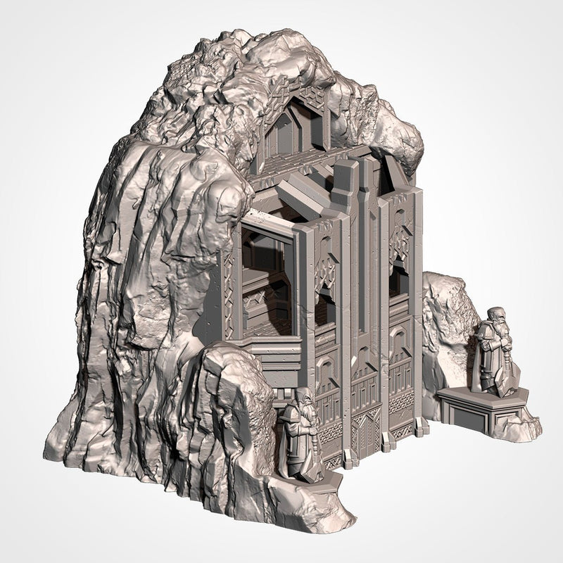 The Isolated Mountain 3D printed terrain view 6
