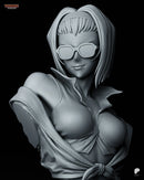 Faye Resin Statue & Bust - Bust view 6