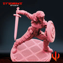 Captain Carter - Sculpt B Marvel MCP-compatible 40mm resin proxy miniature by Trident Miniatures - product image 6