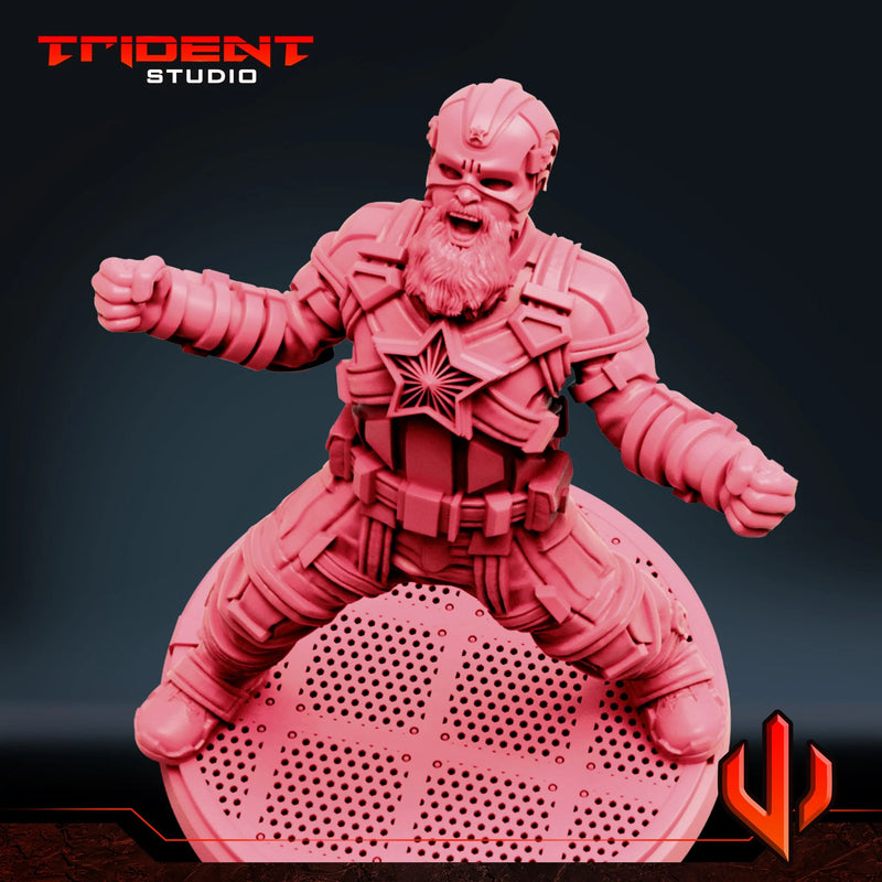 Red Guardian No SHIELD Marvel MCP-compatible 40mm resin proxy miniature by Trident Miniatures - product image 6