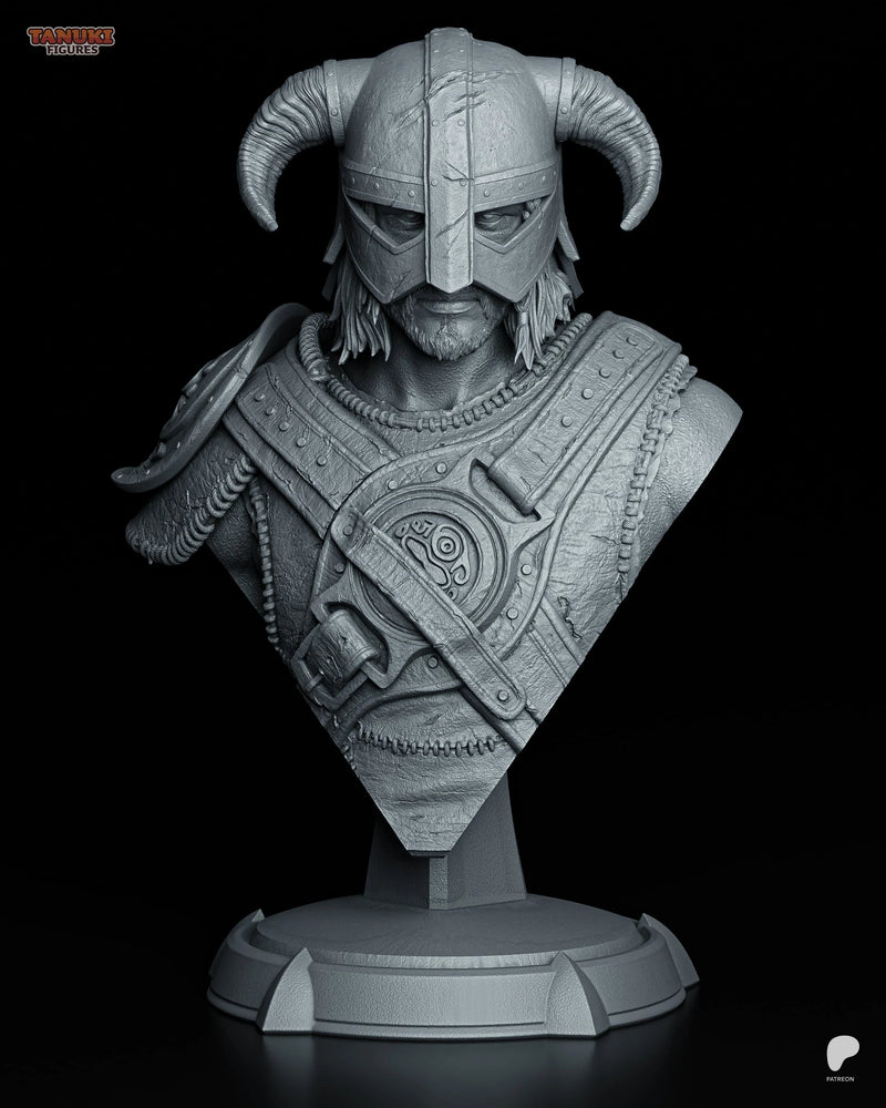 Dovahkiin Resin Statue & Bust - Bust view 6