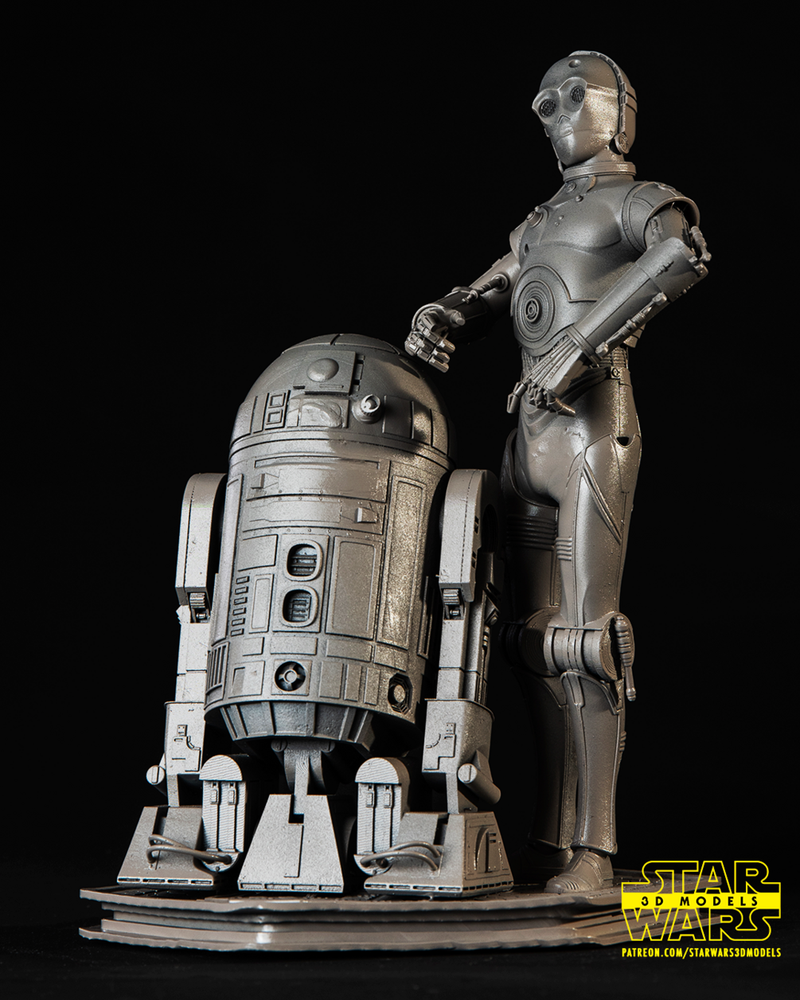 C3P0 AND R2D2 Sculpture