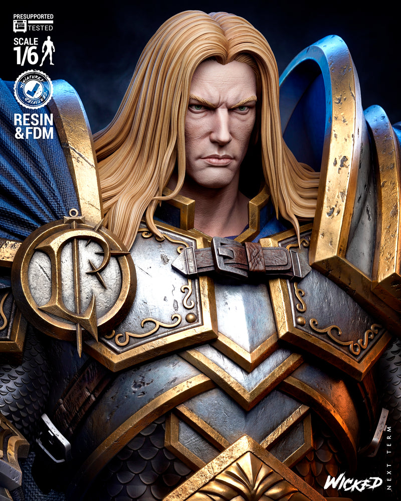 Arthas Sculpture resin statue kit view 6