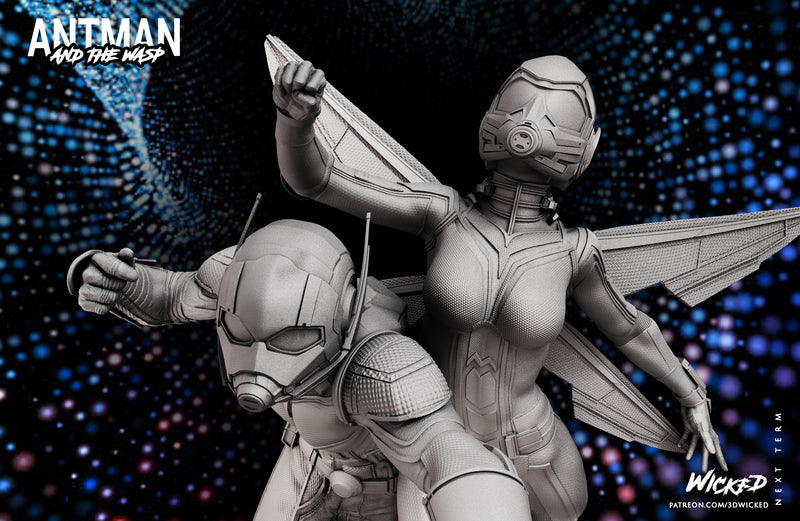 Ant Man and Wasp Diorama Sculpture resin diorama kit view 6