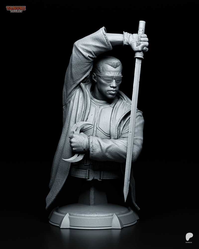 Blade Resin Statue & Bust - Bust view 6