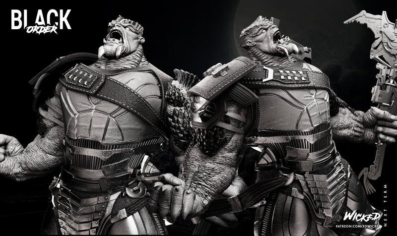 Cull Obsidian Sculpture resin statue kit view 6