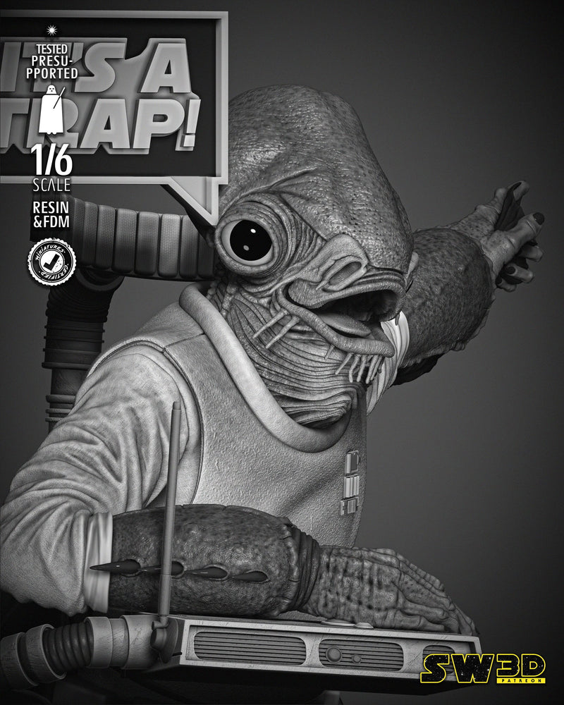 Ackbar Admiral Sculpture