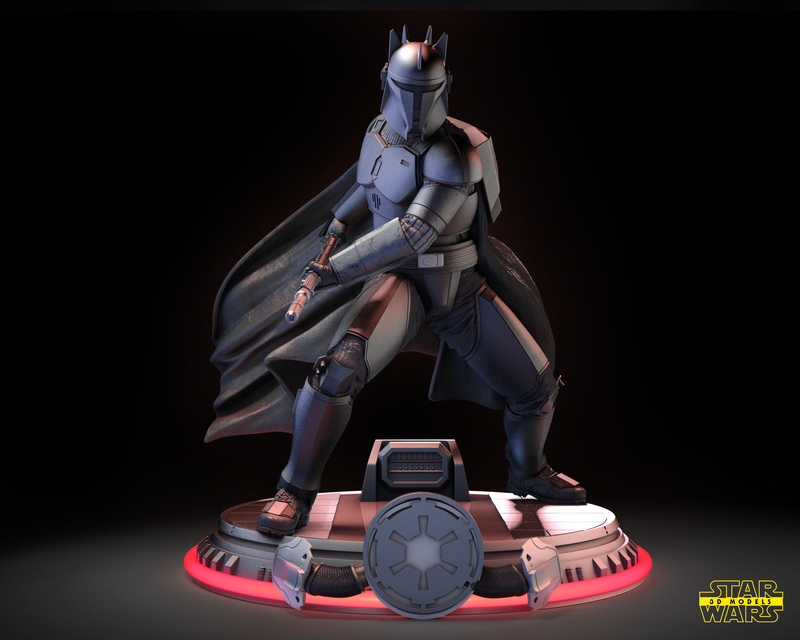 Moff Gideon Sculpture
