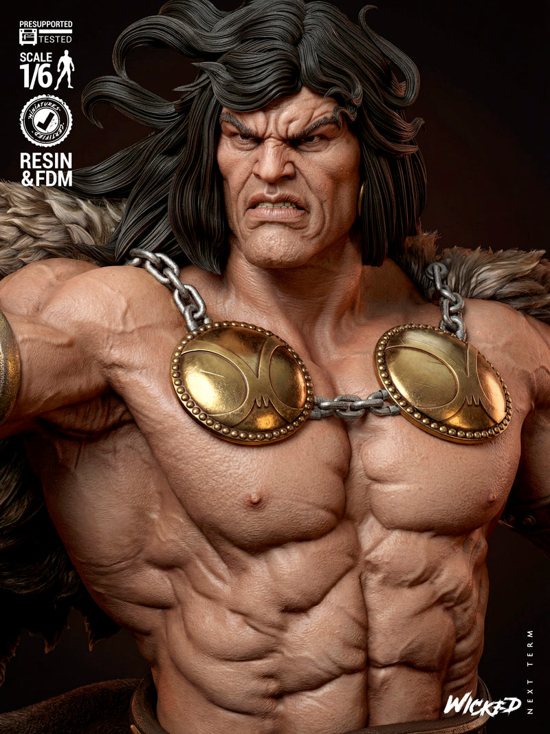 Conan The Barbarian Sculpture resin statue kit view 6