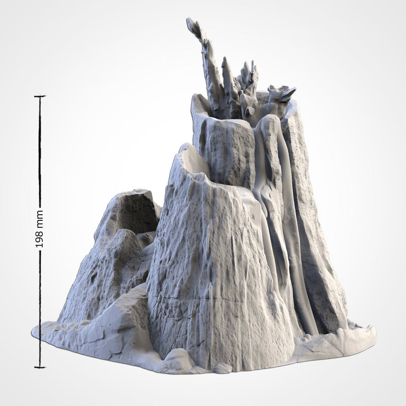 Basaltic Volcanoes 3D printed terrain view 6