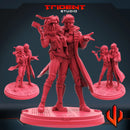 Rogue And Gambit Marvel MCP-compatible 40mm resin proxy miniature by Trident Miniatures - product image 6