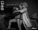 Back To The Future Diorama With DeLorean resin diorama kit view 6