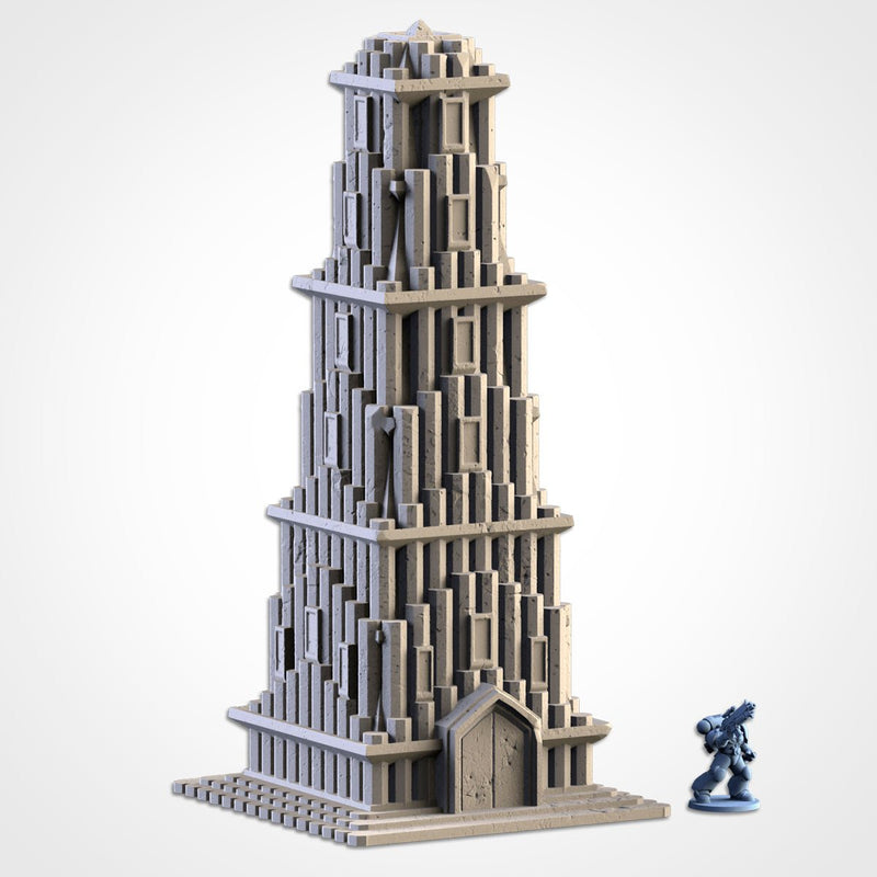 Cult Buildings 3D printed terrain view 6
