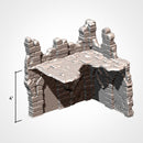 Abandoned Ruins GW 10th 3D printed terrain view 6
