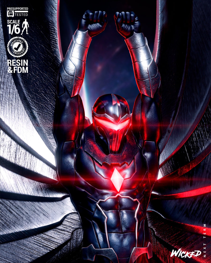 Darkhawk Sculpture resin statue kit view 6