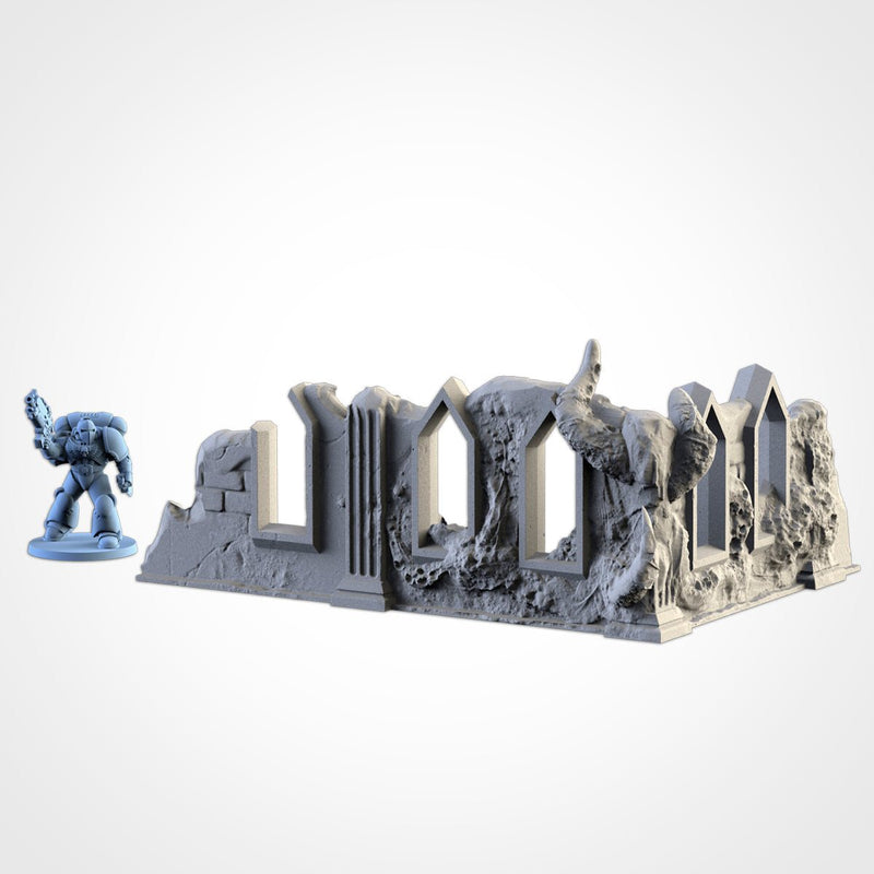 Infected Ruins 3D printed terrain view 6