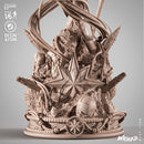 Captain Marvel Sculpture resin statue kit view 6